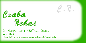 csaba nehai business card